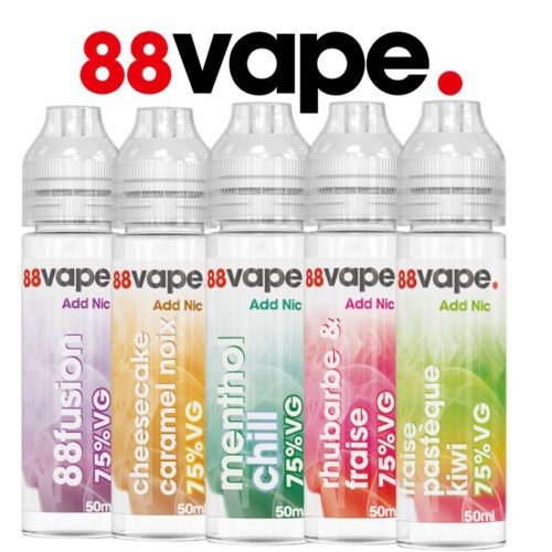 88 Vape 50ml eliquide épais à booster 25/75