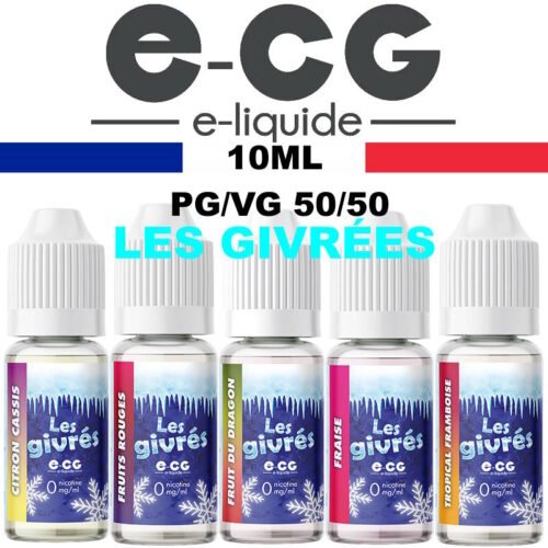 eliquide ecg e-cg les givrées saveurs fruitées frais 10ml