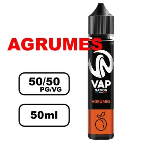 Vap nation Origin's 50ml e-liquide flacon mono arôme pour cigarette electronique au bureau de tabac- agrumes