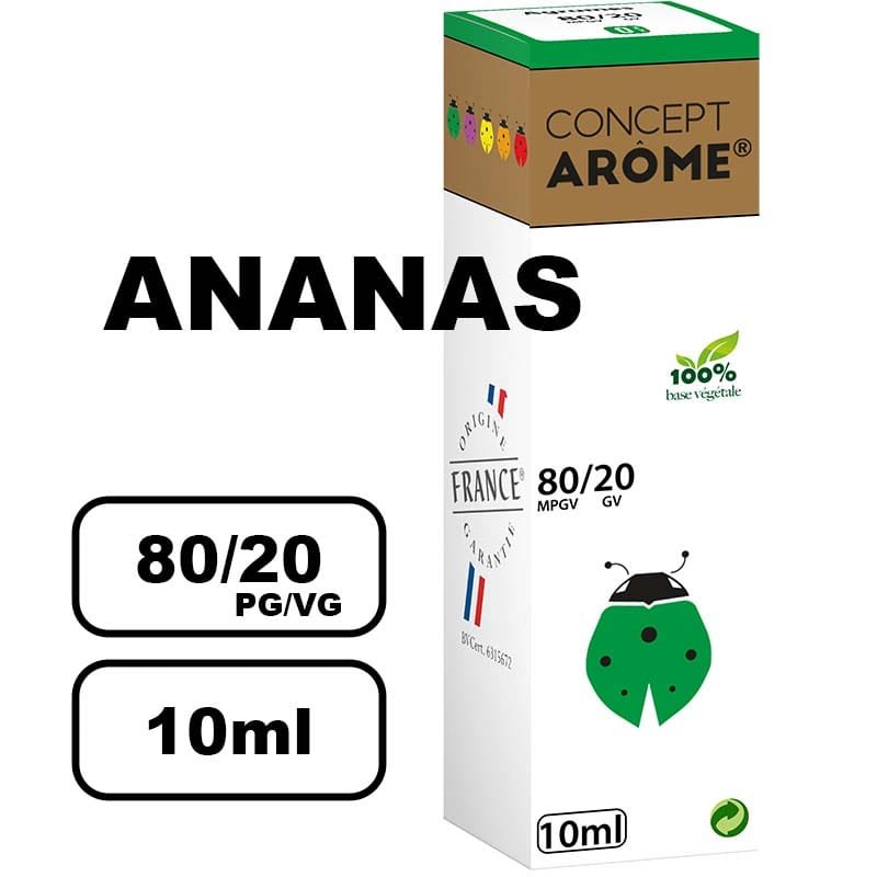 Conceptarome 10ml e-liquide saveur naturelle bio Sans additifs- ananas