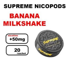 Snus SUPREME Nicotine pouches- banana milkshake