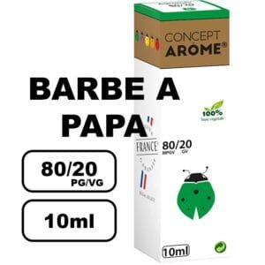 Conceptarome 10ml e-liquide saveur naturelle bio Sans additifs- barbe-a-papa