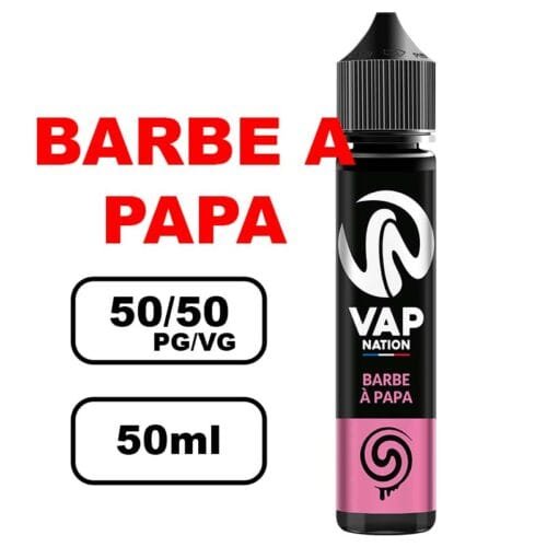 Vap nation Origin's 50ml e-liquide flacon mono arôme pour cigarette electronique au bureau de tabac- barbe a papa