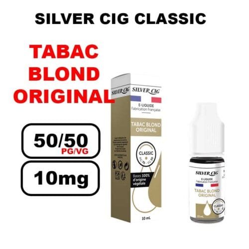 Silver cig classic 10ml saveur mono au bureau de tabac- blond original