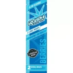 KUSH HERBAL blue blunt Wraps chanvre naturel aromatisé sans tabac - x2 feuilles parfumées saveur fruitée pas cher