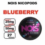 Snus NOIS Extreme 25mg Slim Nicotine Pouches sans tabac- blueberry
