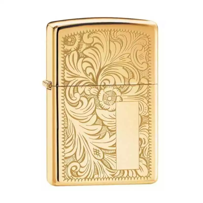 Briquet Zippo Venetian - High Polish Brass (laiton chromé)