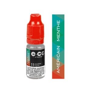 E-cg vap 10ml e-liquide saveur mono arômes - Menthe américain