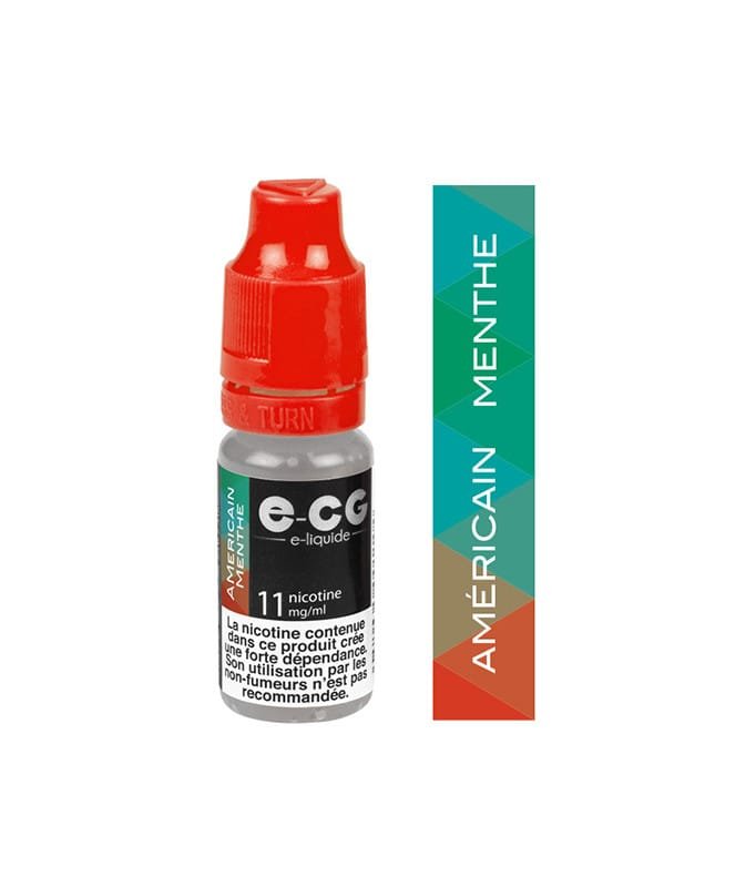 E-cg vap 10ml e-liquide saveur mono arômes - Menthe américain