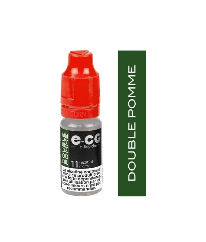 E-cg vap 10ml e-liquide saveur mono arômes - double pomme