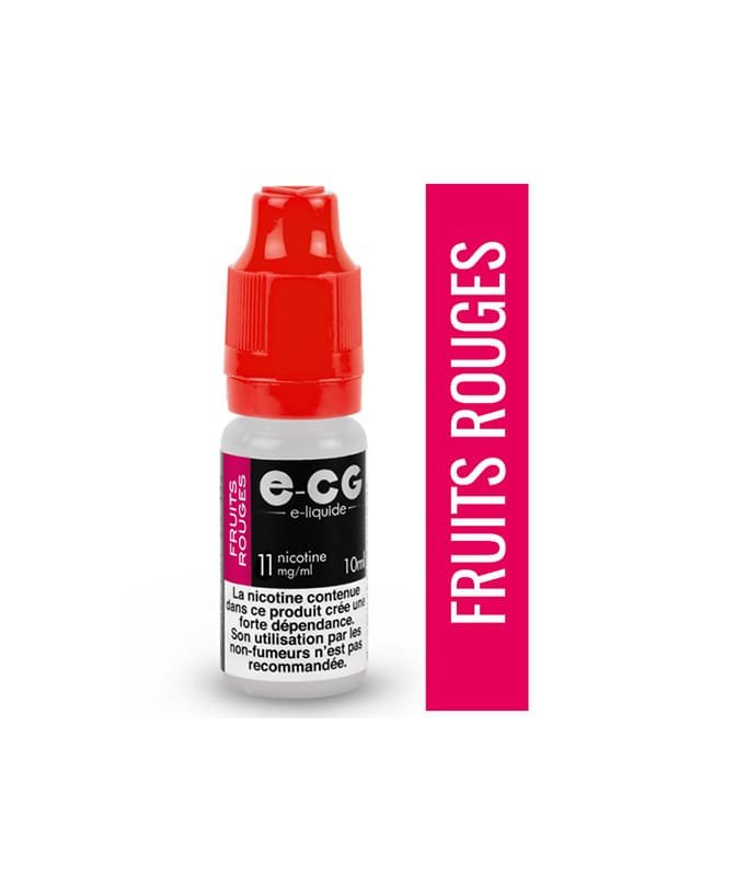 E-cg vap 10ml e-liquide saveur mono arômes - fruit rouges