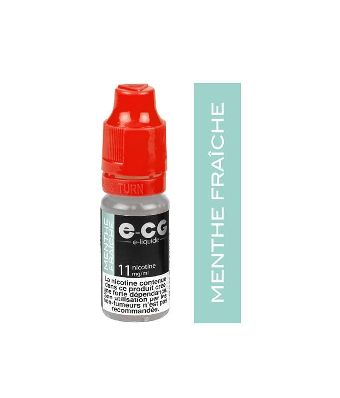 E-cg vap 10ml e-liquide saveur mono arômes - menthe fraiche