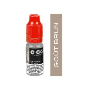 E-cg vap 10ml e-liquide saveur mono arômes - gout brun