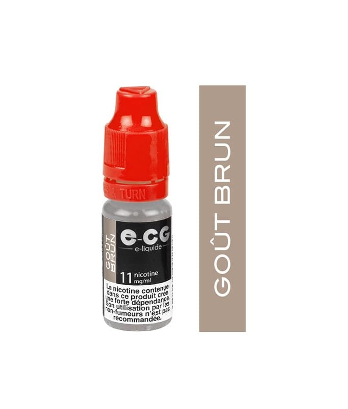E-cg vap 10ml e-liquide saveur mono arômes - gout brun