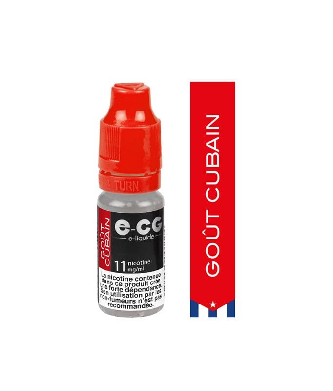E-cg vap 10ml e-liquide saveur mono arômes - gout cubain