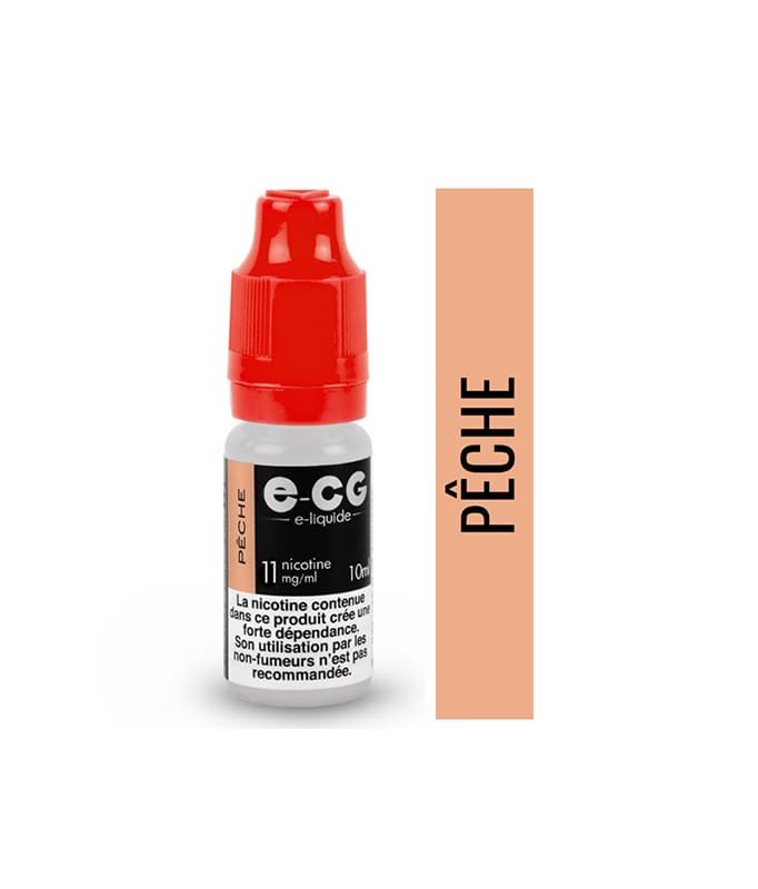 E-cg vap 10ml e-liquide saveur mono arômes - peche