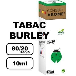 Conceptarome 10ml e-liquide saveur naturelle bio Sans additifs- tabac burley