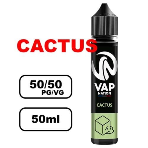 Vap nation Origin's 50ml e-liquide flacon mono arôme pour cigarette electronique au bureau de tabac- cactus