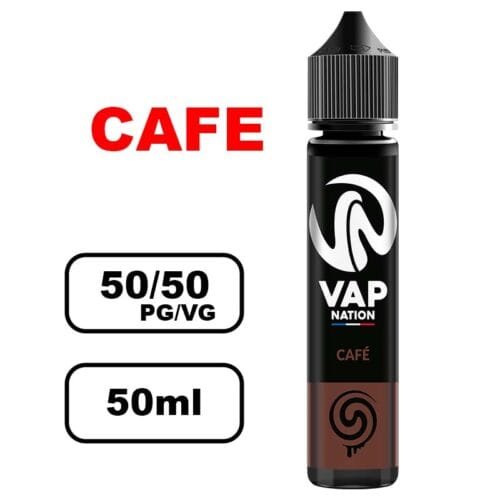 Vap nation Origin's 50ml e-liquide flacon mono arôme pour cigarette electronique au bureau de tabac- cafe