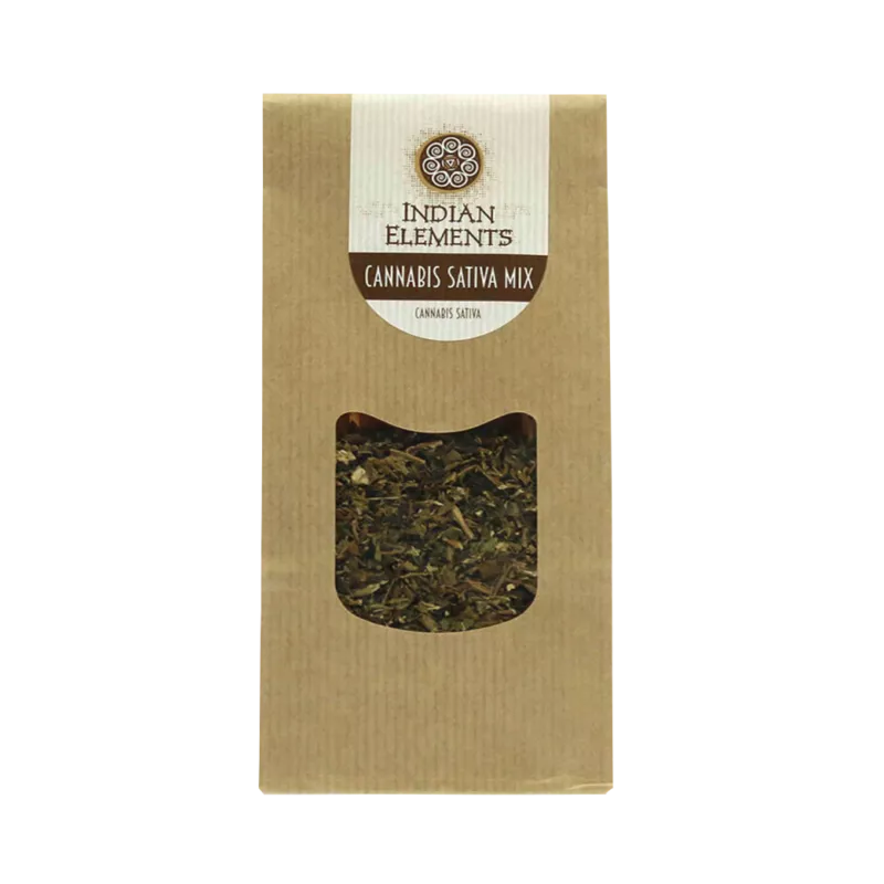 Herbes naturelles 50g Indian elements à mélanger au tabac à rouler - Cannabis Sativa mix
