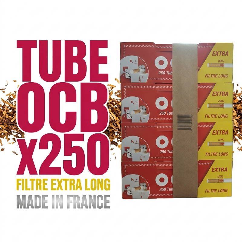 carton-tube-ocb-filtre extra-long-250-cigarette-vide-tabac carton-tube-ocb-filtre-extra-long-250-cigarette-vide-tabac