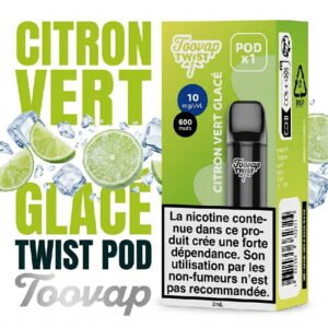cartouche-twist-toovap-pod-10mg-CITRON-VERT-GLACE