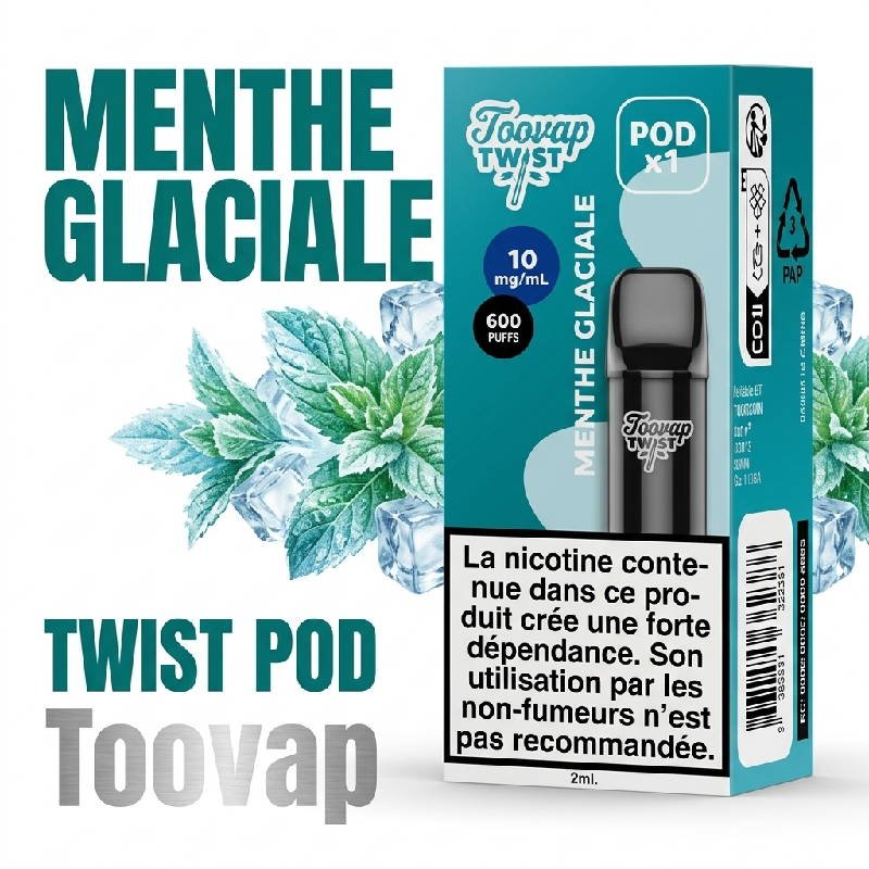 cartouche-twist-toovap-pod-10mg-menthe-glaciale