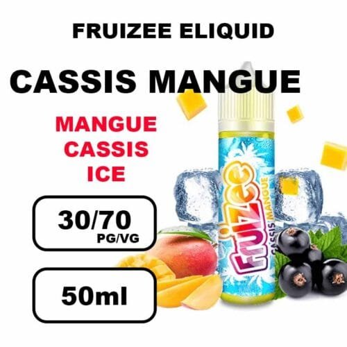Fruizee eliquid france 50ml e-liquide fruité frais pour cigarette electronique- cassis mangue