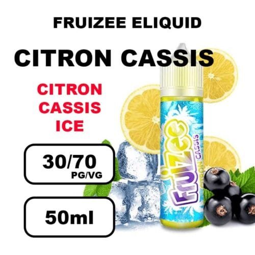 Fruizee eliquid france 50ml e-liquide fruité frais pour cigarette electronique- citron cassis