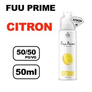 Fuu prime 50ml E-liquide prêt à booster pour cigarette electronique- citron