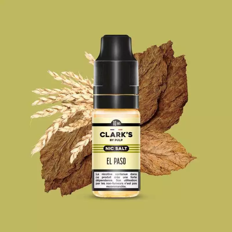 clark s by pulp el paso classic nic salt e liquide tabac 10ml