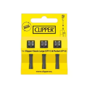 Clipper Pack 3 mollet avec Pierre de rechange Briquet Clipper