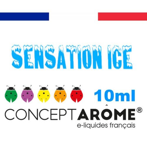 Conceptarome sensation Ice 10ml e-liquide saveur naturelle bio Sans additifs pour cigarette électronique