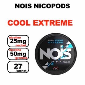 Snus NOIS Extreme 25mg Slim Nicotine Pouches sans tabac- cool extreme