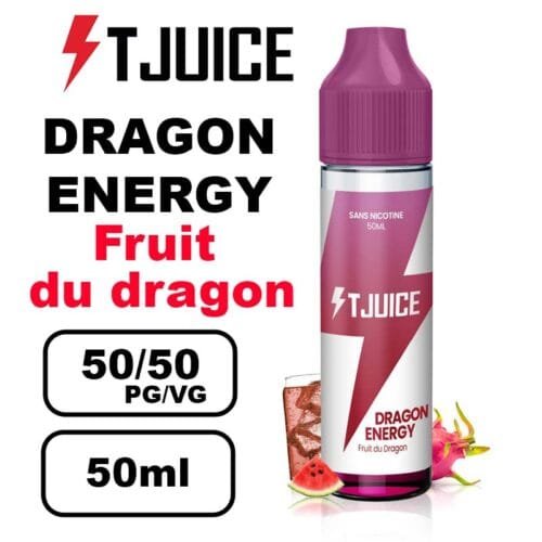 T-juice 50ml e-liquide - Vapez des Saveurs Fruitées et Fraîches en Grand Format- dragon energy