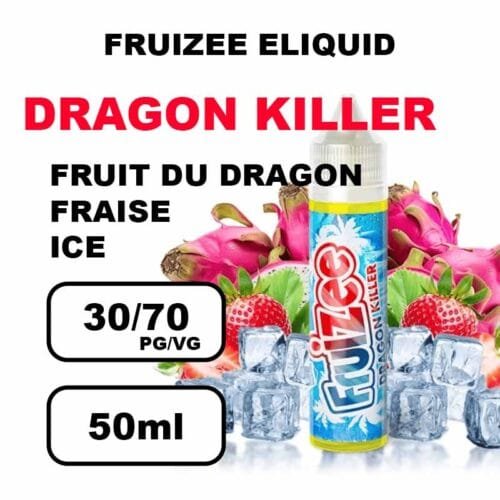 Fruizee eliquid france 50ml e-liquide fruité frais pour cigarette electronique- dragon killer