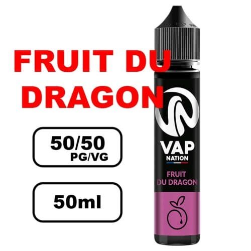 Vap nation Origin's 50ml e-liquide flacon mono arôme pour cigarette electronique au bureau de tabac- fruit du dragon