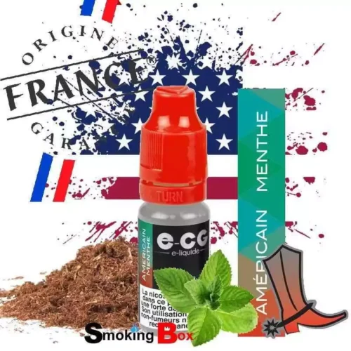 eliquide ecg tabac americain menthe 10ml
