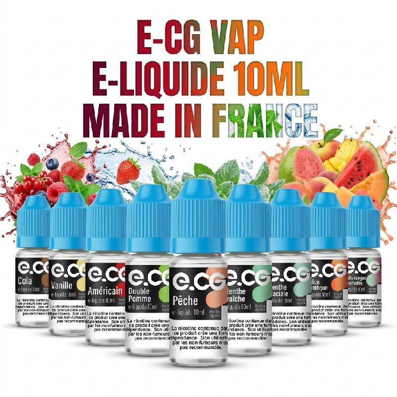 ecg-eliquide-mono-arome-10ml-50pg-50vg-GAMME E-liquide initial mono arômes 10ml e-cg vap