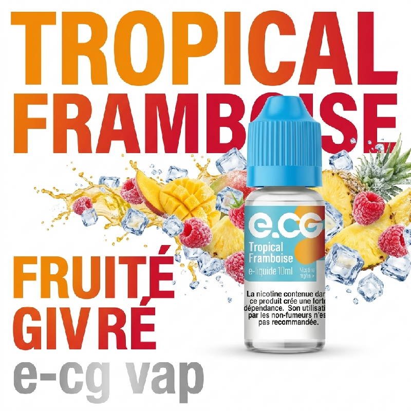 E-liquide fruité frais 10ml les givrées e-cg vap