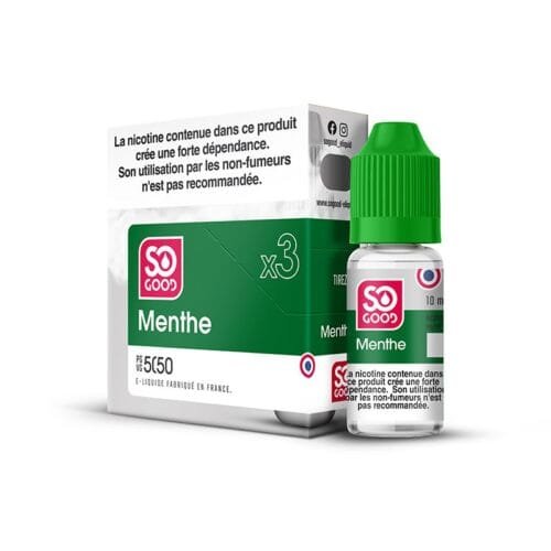 eliquide so good 10ml menthe