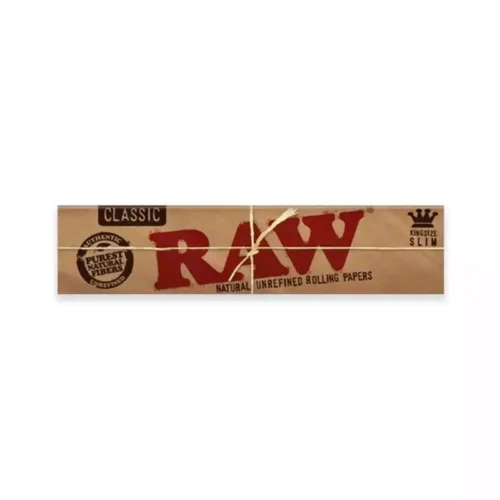 Papier RAW slim marron non blanchi x32 feuilles à rouler pour votre tabac