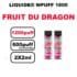 Liquideo Wpuff 1800 x2 Cartouches Pod 2ml Cartouche Puff jetable sans fuite- fruit du dragon