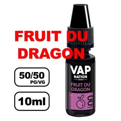 Vap nation Origin's 10ml e-liquide mono arôme pour cigarette electronique au bureau de tabac- fruit du dragon