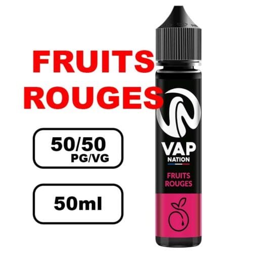 Vap nation Origin's 50ml e-liquide flacon mono arôme pour cigarette electronique au bureau de tabac- fruits rouges