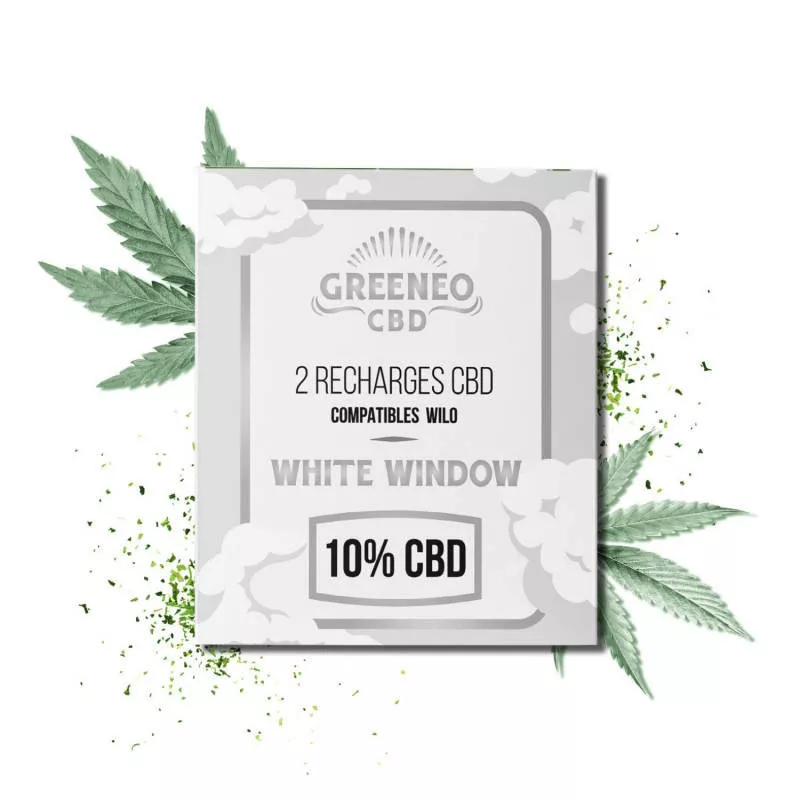 Greeneo wilo Cartouche cbd pré-rempli x2 white widow