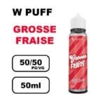 Liquideo Wpuff flavors 50ml E-liquide puff fruité Intense, Parfait pour vape longue durée- fraise