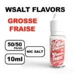 Liquideo Wsalt flavors 10ml E-liquide aux Sels de Nicotine pour Vape Douce et Intense- fraise