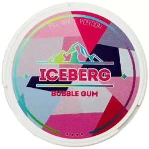 Snus ICEBERG bubblegum Nicotine pouches sans tabac Ultra strong