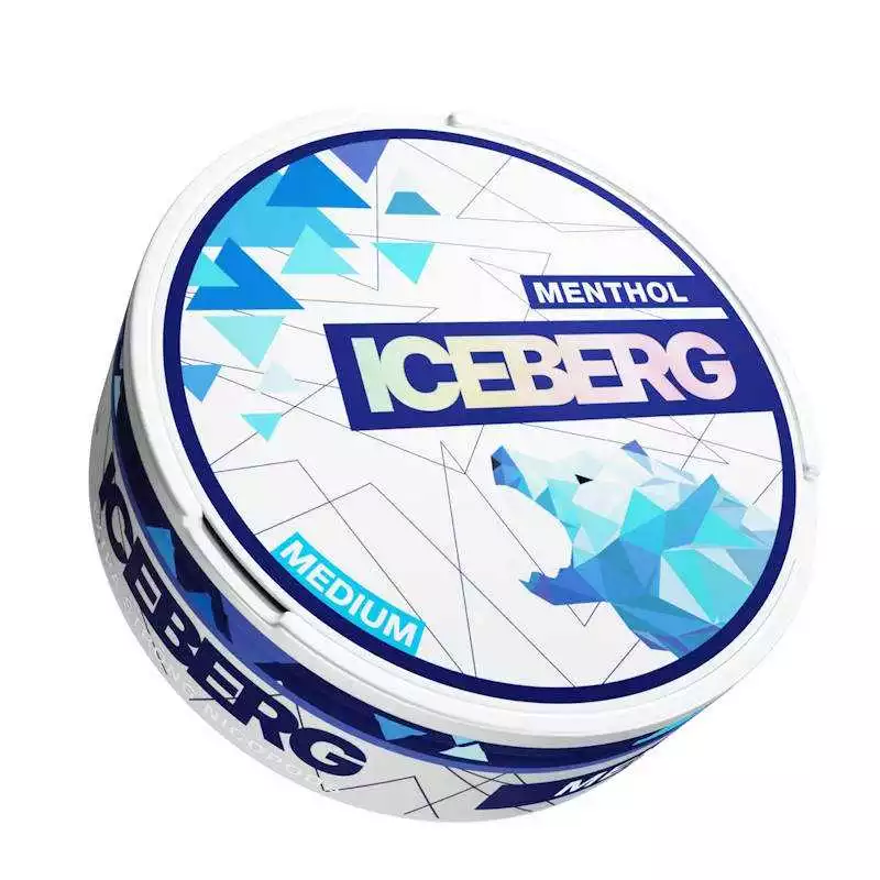 Snus ICEBERG menthol medium Nicotine pouches sans tabac Ultra strong